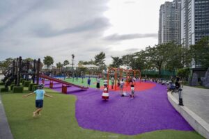 Playground in Vinhomes Central Park in Ho Chi Minh City