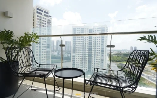 ID: 1765 | Diamond Island: Fully furnished 3-bedroom apartment for lease in Bora Tower (117 m², 10th floor)