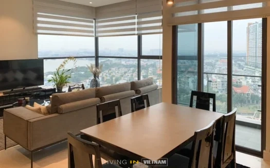 ID: 2170 | Q2 Thao Dien | Furnished 3‑bedroom river‑view apartment for lease (12th floor, Tower 3)
