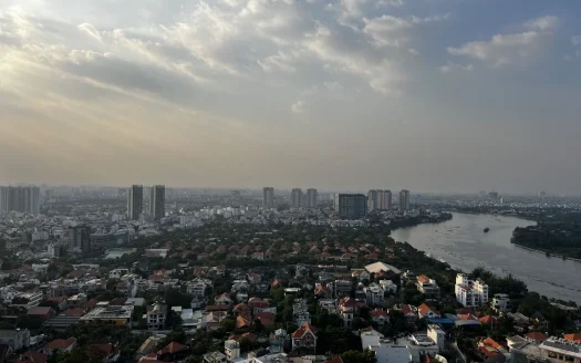ID: 2410 | Masteri Thao Dien Riverside Retreat: Stylish and quiet 3BR with panoramic river views – 35th floor for rent