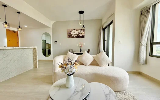 ID: 2595 | Luxury 2-bedroom apartment at Masteri Thao Dien – T3, 21st floor, 72 m² with panoramic Saigon River views
