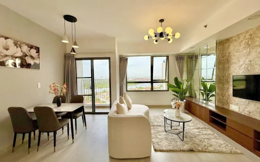 ID: 2595 | Luxury 2-bedroom apartment at Masteri Thao Dien – T3, 21st floor, 72 m² with panoramic Saigon River views