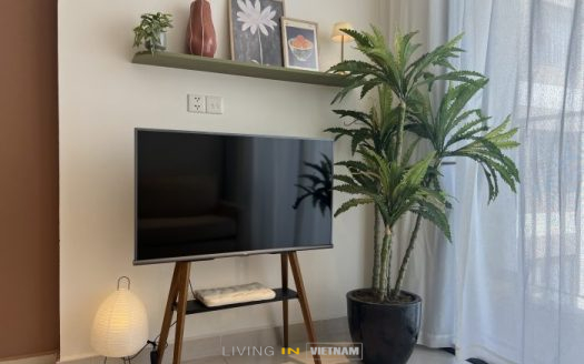 ID: 2672 | Hygge & Boho Style 1-bedroom + day bed / desk Apartment for Rent at The Origami, Vinhomes Grand Park