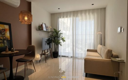 ID: 2672 | Hygge & Boho Style 1-bedroom + day bed / desk Apartment for Rent at The Origami, Vinhomes Grand Park