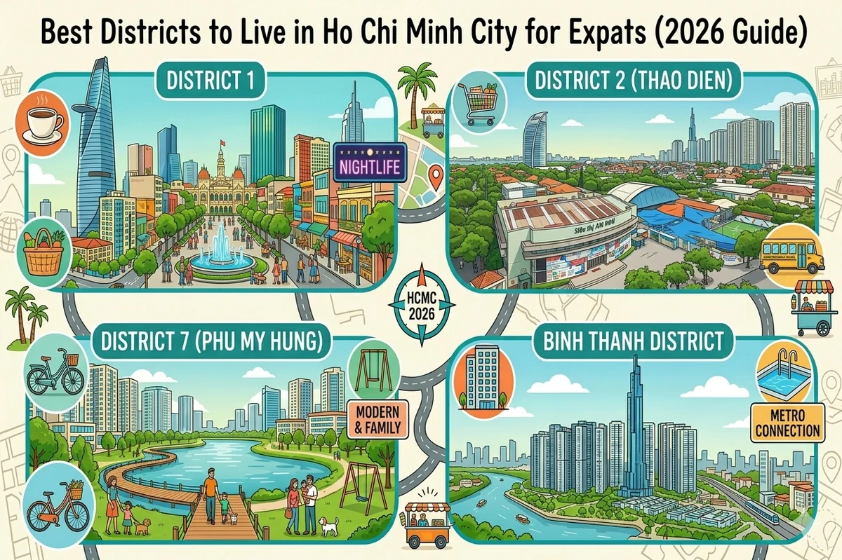 Best Districts to Live in Ho Chi Minh City for Expats (2026 Guide)