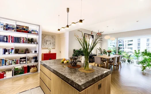 ID: 2733 |  Designer 3-BR Sanctuary at The Estella | Herringbone Floors & Tropical Terrace